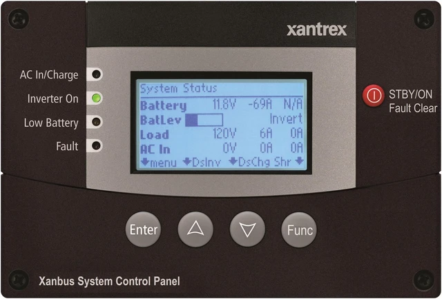Alt view image 5 of 5 - XANTREX XANBUS SYSTEM CONTROL PANEL / NO CABLE 809-0921