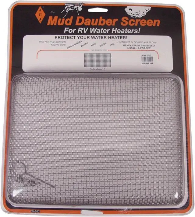 Main image of JCJ Enterprises W-200 Mud Dauber Screen for Suburban 10 & 12 Gallon Water Heaters
