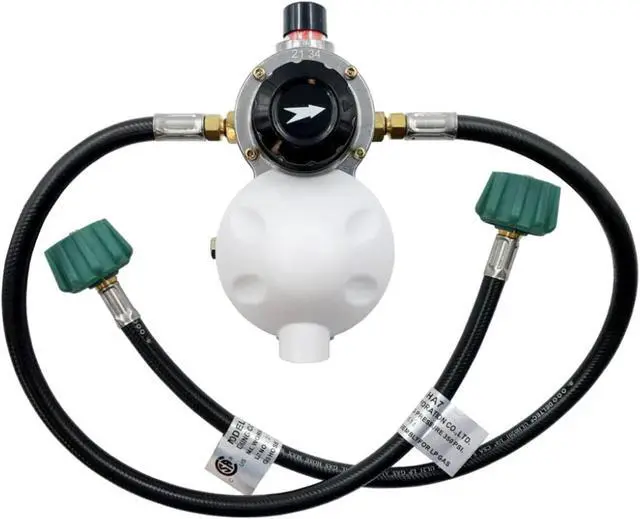 Alt view image 2 of 2 - AP Products 028-606024 Auto Changeover LP Gas Regulator with Two 24" Pigtails, Cover & Mounting Bracket