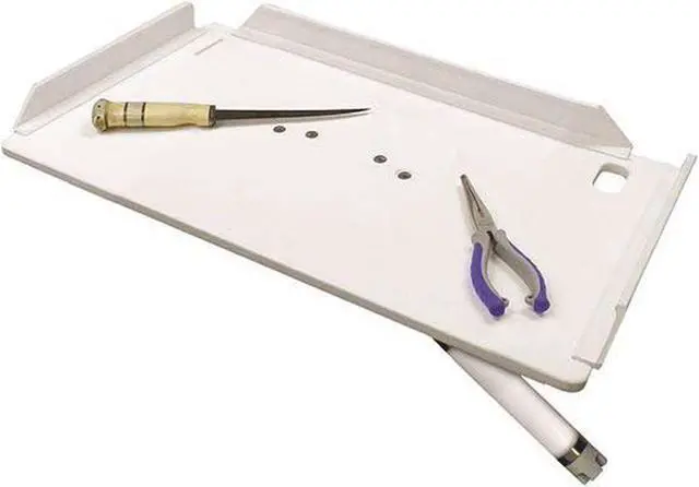 Alt view image 4 of 7 - TACO METALS TACO 20" POLY FILET TABLE W/ ADJUSTABLE GUNNEL MOUNT  P01-2120W