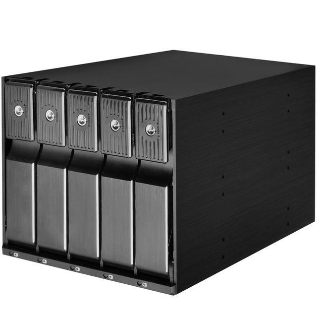 Main image of SilverStone FS305B-12G Three 5.25" device bay to five 3.5" SAS-12G / SATA-6Gbit/s Trayless Hot-Swap Cage