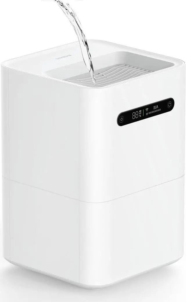 Main image of smartmi Evaporative Humidifiers  Cool No Mist Humidifiers for Bedroom  Air Humidifiers for Baby  4L Top Fill  Self-Cleaning  Quiet  Smart APP Control  Auto Shutoff  Air-drying  Shockproof White