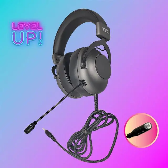 Main image of Deluxe Stereo Esports Gaming Headset with Volume Control and 3.5mm TRRS Plug