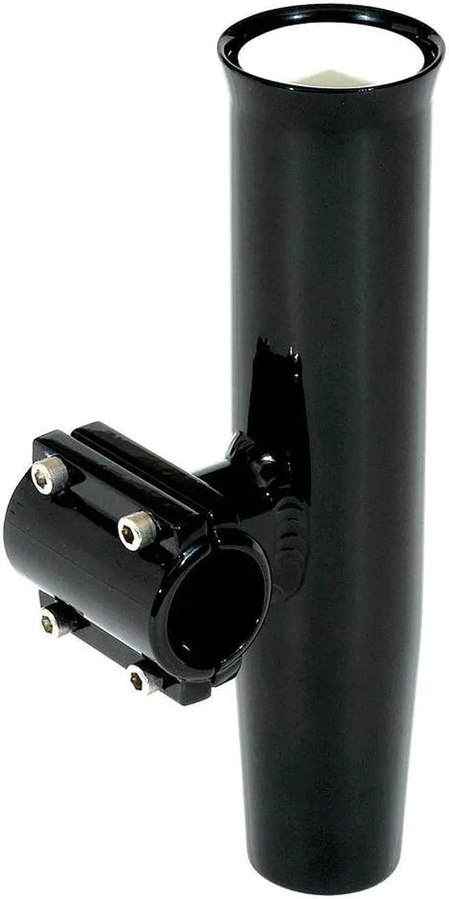 Alt view image 6 of 6 - LEE'S CLAMP-ON ROD HOLDER BK ALUM HORIZONTAL PIPE SIZE #3