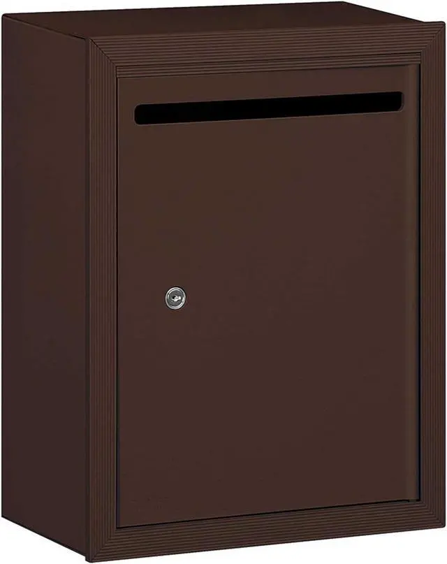 Alt view image 5 of 5 - Salsbury 2240ZP Letter Box (Includes Commercial Lock) - Standard - Surface Mounted - Bronze - Private Access