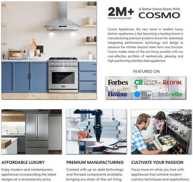 Main image of 30" Freestanding Range with 5 Gas Sealed Burners & Convection Oven