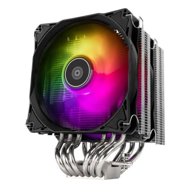 Alt view image 5 of 5 - CPU cooler/Dual Tower/6 x 6 Heat pipe/12025 x 2/H160mm/Universal Intel & AMD socket solution