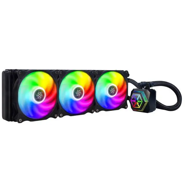 Alt view image 8 of 8 - SilverStone Technology Permafrost PF360-ARGB V2 360mm All-in-One Liquid Cooler, Compatible with Intel LGA115x/1200/1700/1851/2011/2066 and AMD AM2/AM3/AM4/AM5/FM1/FM2 sockets