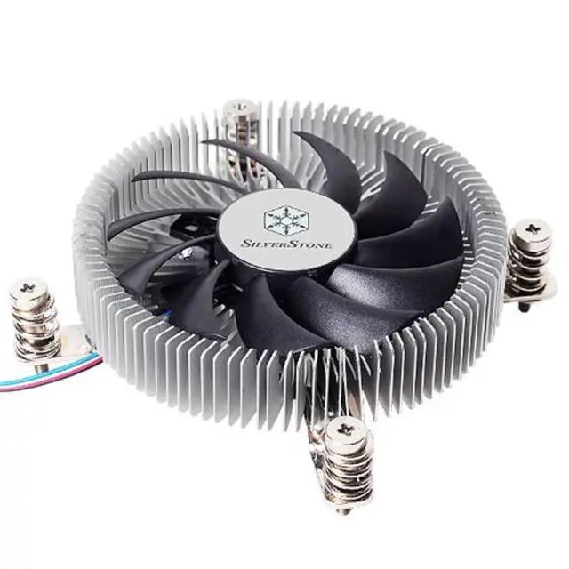 Alt view image 4 of 10 - silverstone technology sst-nt07-115x-usa lga1150/1151/1155/1156/1200 cpu cooler low profile 23mm tall for 65w tdp support with 80mm pwm fan sst-nt07-115x