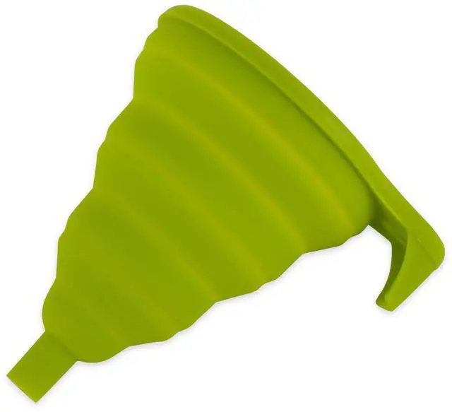 Alt view image 2 of 2 - RSVP INTERNATIONAL FUN-GR Silicone Funnel - Collapsible - Green