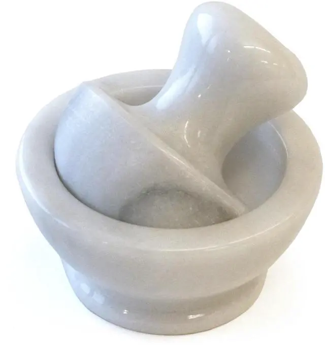 Alt view image 9 of 9 - RSVP White Marble Spice Grinder Set