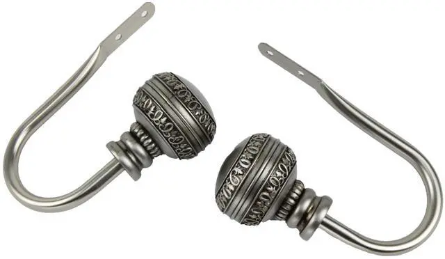 Main image of Dolly Holdback Pair - Satin Nickel
