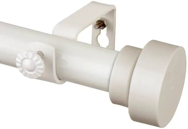 Main image of Brett Curtain Rod 1 inch 28-48 inch - White