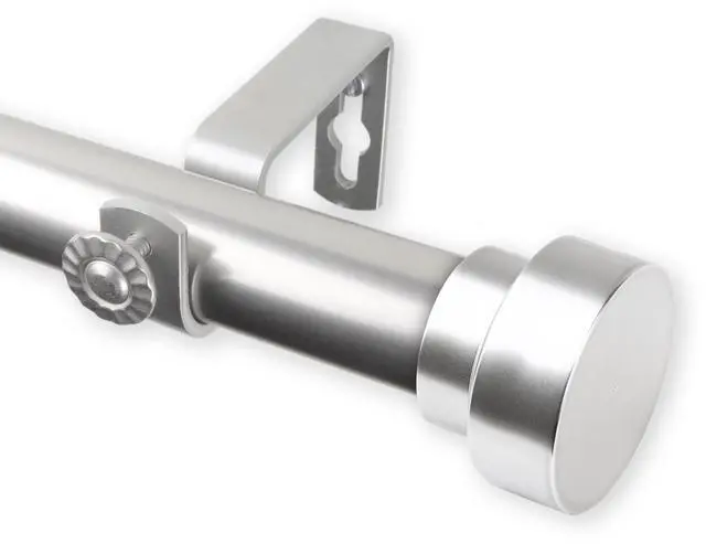 Main image of Brett Curtain Rod 1 inch 18-28 inch - Satin Nickel