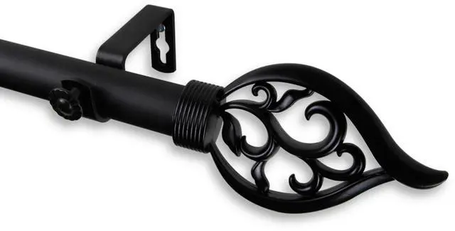 Main image of Vana Curtain Rod 1" OD 28-48 inch  - Black
