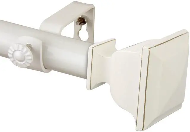 Main image of Osborne Curtain Rod 1 inch 48-84 inch - White