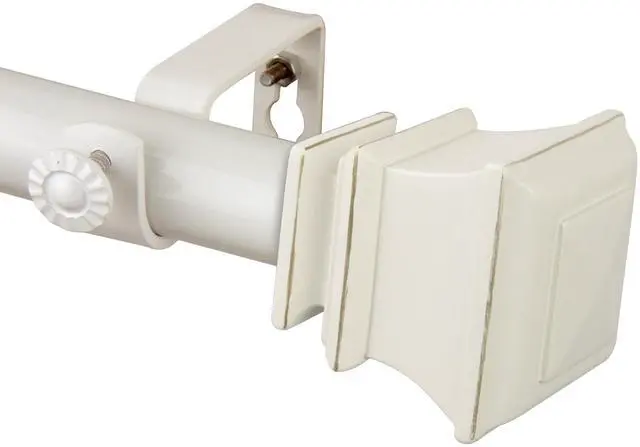 Main image of Elena Curtain Rod 1 inch 48-84 inch - White