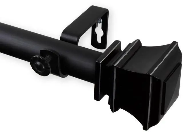 Main image of Elena Curtain Rod 1 inch 160-240 inch - Black