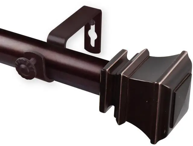 Main image of Elena Curtain Rod 1 inch 48-84 inch - Bronze