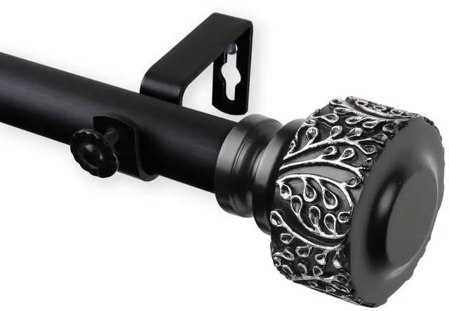 Main image of Alexander Curtain Rod 1 inch 48-84 inch - Black