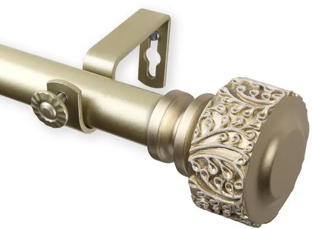 Main image of Alexander Curtain Rod 1 inch 28-48 inch - Light Gold