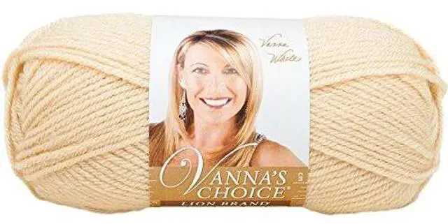 Main image of Lion Brand Yarn 860-123I Vanna's Choice Yarn, Beige (170 yd - 156 m)