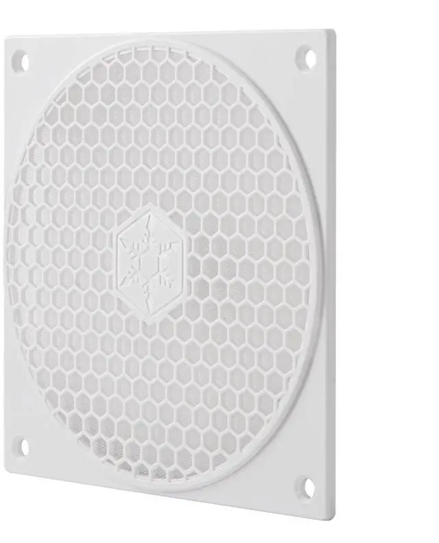 Main image of SilverStone Technology FF121 White Colored 120mm Fan Filter with Honeycomb Grille, SST-FF121W