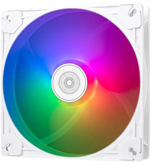 Alt view image 6 of 6 - SilverStone Technology Vista 140 White-Colored ARGB Performance Enhanced 140mm PWM Fan with Addressable RGB (ARGB), SST-VS140W-ARGB