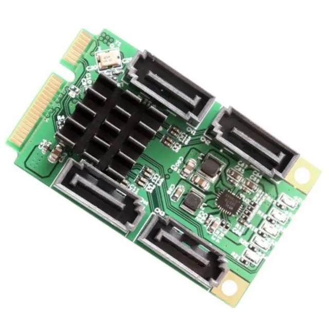 Alt view image 16 of 16 - IOCrest 4 Port SATA III Mini PCI-e Controller Card - SI-MPE40125