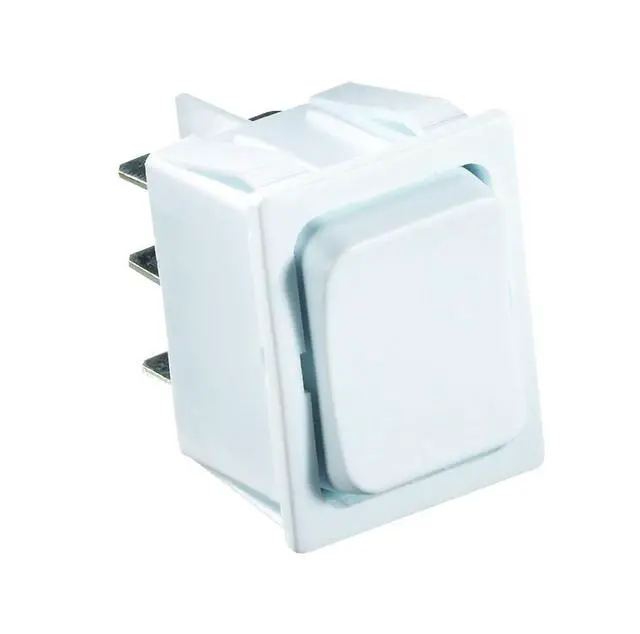 Alt view image 3 of 3 - RV Designer S475 DC Rocker Switch 5 Amp - White, Mom On/Off/Mom On DPDT