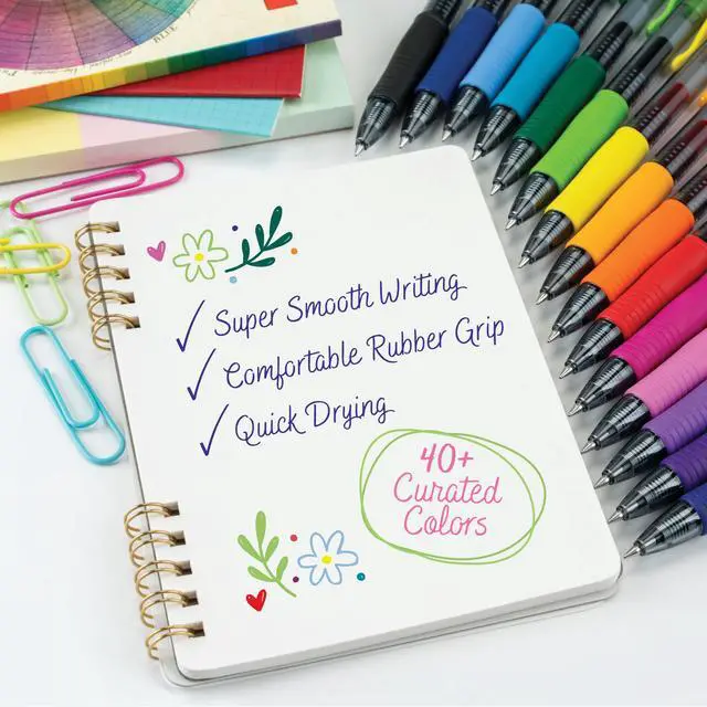 Alt view image 2 of 7 - PILOT G2 Premium Refillable and Retractable Rolling Ball Gel Pens, Fine Point, Purple/Pink/Turquoise/Burgundy Inks, 4-Pack (31065)