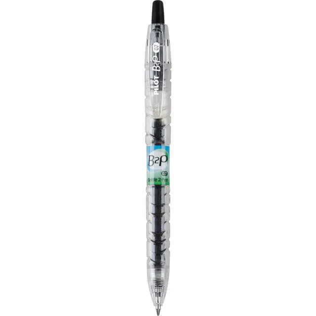 Alt view image 3 of 5 - Pilot B2P Colors - Bottle to Pen Refillable & Retractable Rolling Ball Gel Pens Made From Recycled Bottles, Fine Point, Black G2 Inks, 0.7mm, 12-Pack