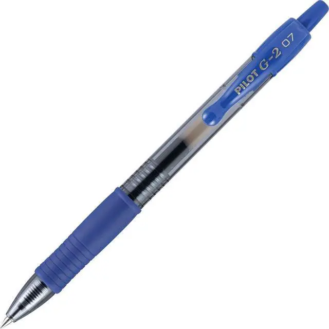 Alt view image 4 of 5 - Pilot G2 Premium Gel Pen Convenience Pack, Retractable, Fine 0.7 mm, Blue Ink, Blue Barrel, 36/Pack