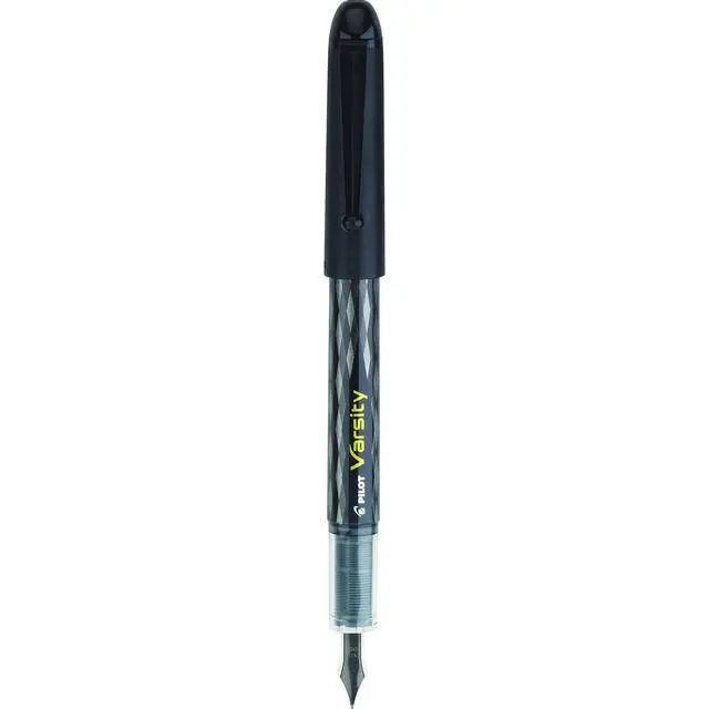 Alt view image 2 of 4 - Pilot Precise Varsity Pre-Filled Fountain Pens for Writing, Medium Point Stainless Steel Nib, Black Ink, 1.0mm, 12-Pack