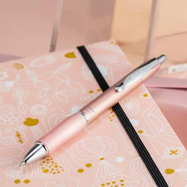 Alt view image 5 of 7 - Pilot G2 Limited Refillable & Retractable Gel Pen, Fine Point, Rose Gold Barrel, 0.7 mm, Black Ink, Single Pen