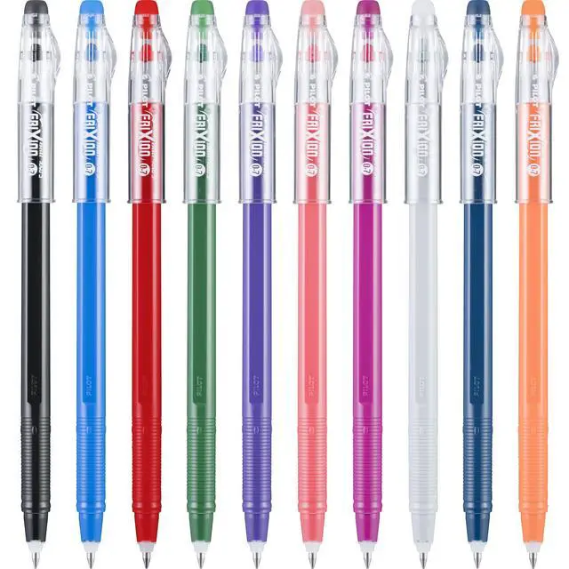 Alt view image 5 of 6 - Pilot FriXion ColorSticks Erasable Gel Ink Pens, Fine Point 0.7 mm, Assorted Colors, Pack of 10, Erasable Pens - Ideal for School, Journaling, & Office Writing