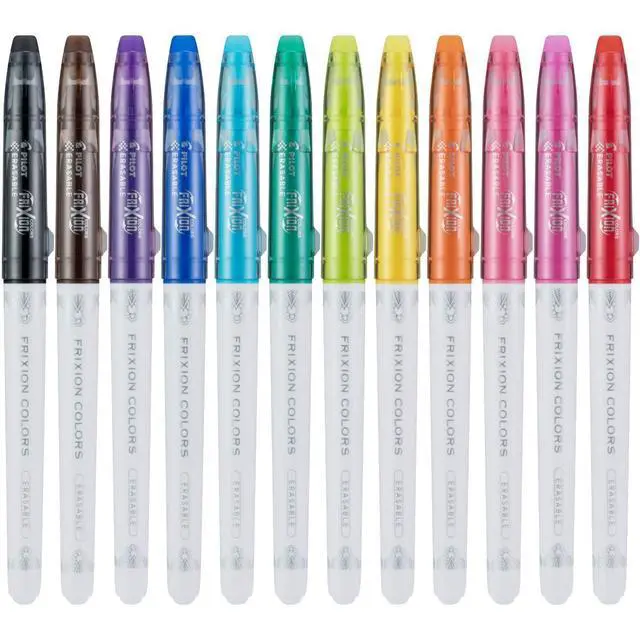 Alt view image 2 of 7 - Pilot FriXion Colors Erasable Marker Pens, Bold Point, Erasable Pens, Assorted Color Inks, 12-Pack