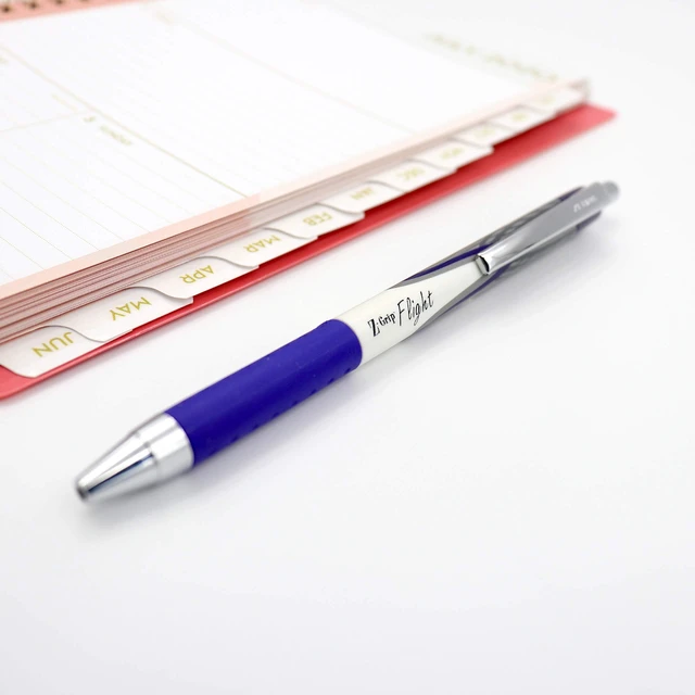 Alt view image 3 of 7 - Z-Grip Flight Retractable Ballpoint Pen, Blue Ink, 1.2mm, 12-Pack Silky Smooth Writing, Low Viscosity Ink, Bold Point Tip, Ideal for School and Teacher Supplies, and Office Supplies (21920)
