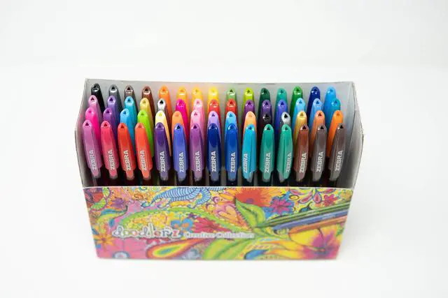 Alt view image 2 of 4 - Zebra Pen doodler'z Gel Stick Pens, Assorted Ink, 1.0mm, 60-Bulk Pack