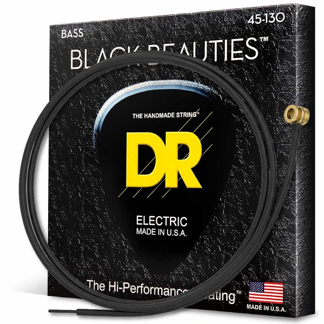 Main image of DR Strings - Black Beauties - Bass Guitar Strings (45-130)