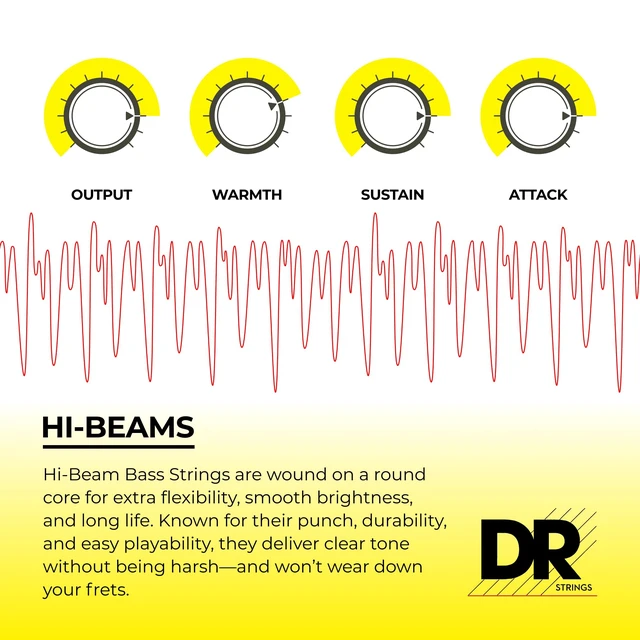 Alt view image 3 of 7 - HI-BEAM - Stainless Steel Bass Strings (45-125 Short, 5 Strings)