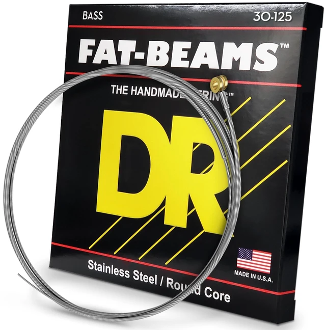 Main image of DR Strings FAT-BEAMS Electric Bass Guitar Strings - .030-.125 Medium