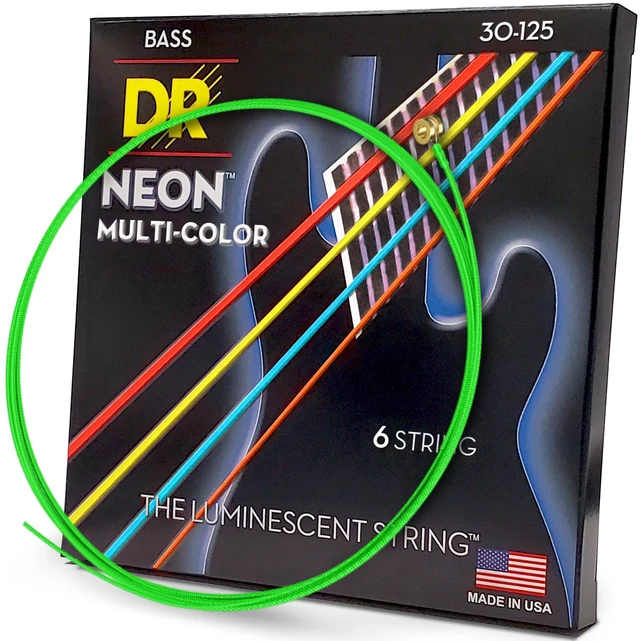 Main image of DR Strings HI-DEF NEON Bass Guitar Strings (NMCB6-30)