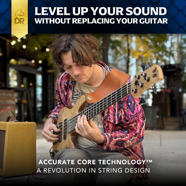 Alt view image 2 of 7 - DR Strings Bass Guitar Strings | DRAGON SKIN+ Coated Quantum Nickel | DBQ-45 | Superior Sound with Comfortable Feel & Long Life | Medium 45-105 (DBQ-45)