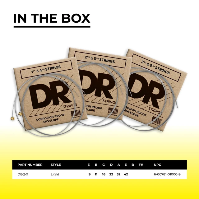 Alt view image 4 of 7 - DR Strings Dragon Skin+ Quantum Nickel Coated Electric Guitar Strings - Light .009-.042