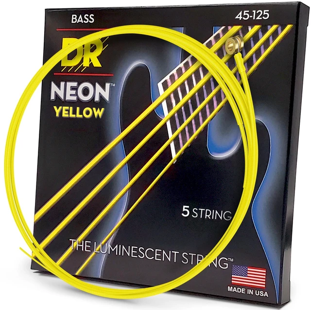 Main image of DR Strings HI-DEF NEON Bass Guitar Strings (NYB5-45)