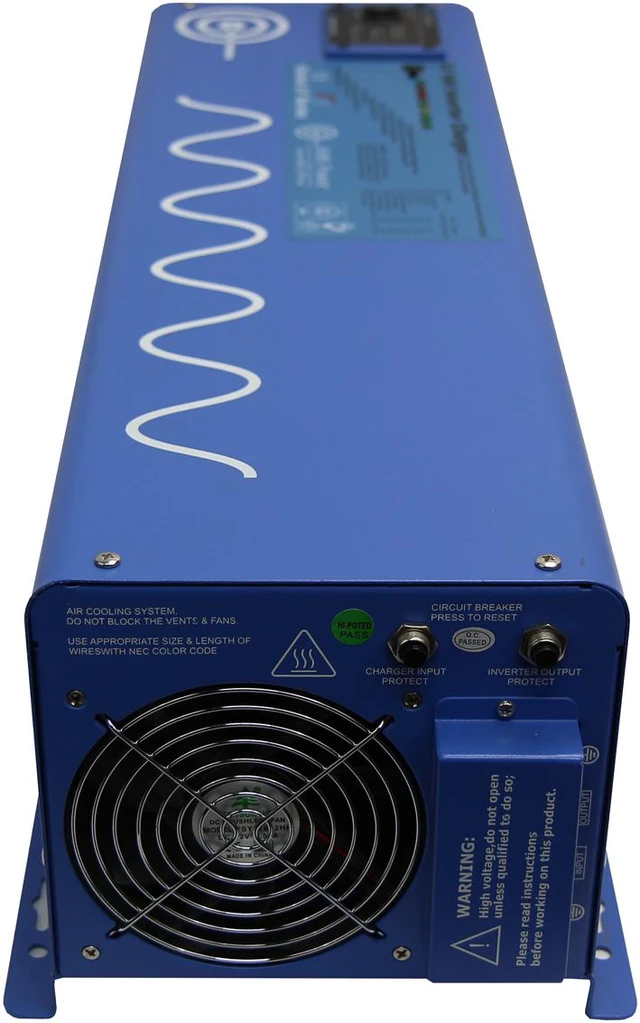 Alt view image 7 of 9 - 6000 WATT PURE SINE INVERTER CHARGER 48Vdc / 240Vac INPUT & 120/240Vac SPLIT PHASE OUTPUT 50 OR 60HZ