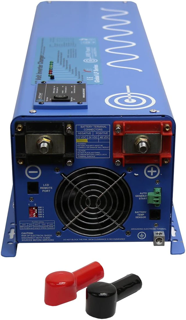 Alt view image 6 of 9 - 6000 WATT PURE SINE INVERTER CHARGER 48Vdc / 240Vac INPUT & 120/240Vac SPLIT PHASE OUTPUT 50 OR 60HZ