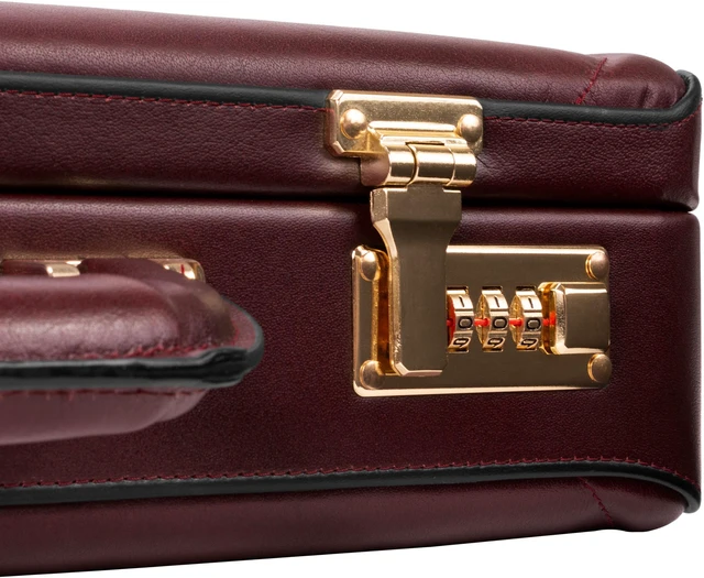 Alt view image 5 of 11 - DALEY Leather 3.5" Attach Briefcase