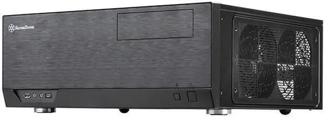 Main image of SilverStone GD09B-C Ideal compact ATX HTPC case with USB Type-C port